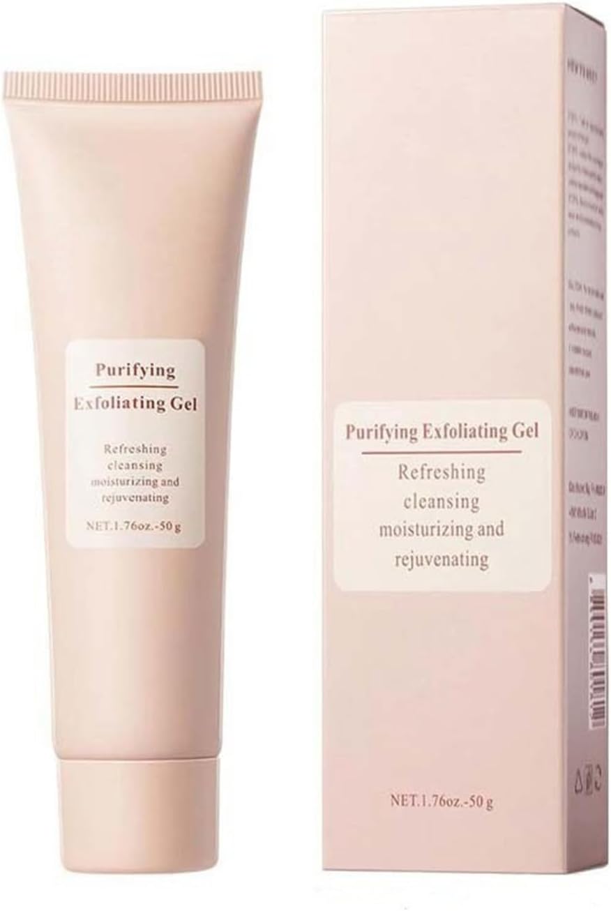 Gel exfoliante purificante, 50 g (1,76 oz) Crema exfoliante facial para rostro y cuerpo, apta para todo tipo de piel (1 unidad, talla única)